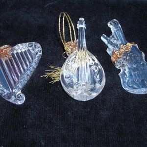 Gorham Crystal Christmas Ornaments